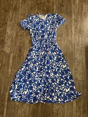 knee length dresses for ladies Boden Women's Carolina Smocked Midi Dress in Green